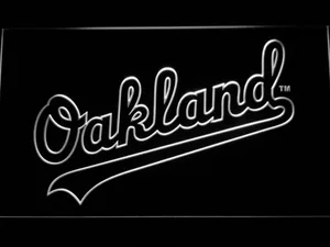 Oakland Athletics Oakland Wordmark LED Neon Sign