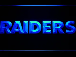 Oakland Raiders Text LED Neon Sign