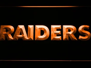 Oakland Raiders Text LED Neon Sign