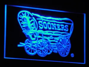 Oklahoma Sooners 1952-1966 LED Neon Sign - Legacy Edition