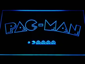 Pac-Man Logo LED Neon Sign