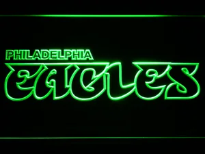 Philadelphia Eagles 1973-1995 LED Neon Sign - Legacy Edition