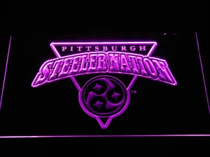 Pittsburgh Steelers Steeler Nation LED Neon Sign