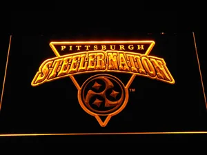 Pittsburgh Steelers Steeler Nation LED Neon Sign