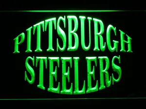Pittsburgh Steelers Text 2 LED Neon Sign
