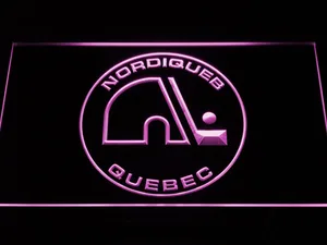 Quebec Nordiques LED Neon Sign - Legacy Edition