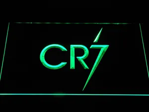 Real Madrid CF Cristiano Ronaldo CR7 Logo LED Neon Sign