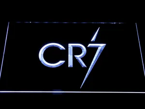 Real Madrid CF Cristiano Ronaldo CR7 Logo LED Neon Sign