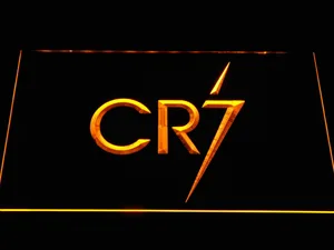 Real Madrid CF Cristiano Ronaldo CR7 Logo LED Neon Sign