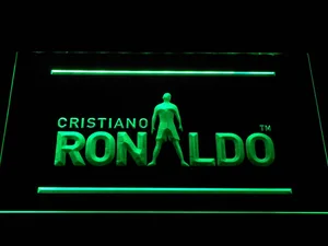 Real Madrid CF Cristiano Ronaldo Silhouette LED Neon Sign