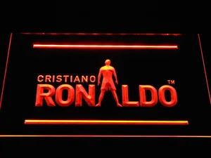 Real Madrid CF Cristiano Ronaldo Silhouette LED Neon Sign