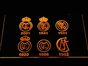 Real Madrid CF Logos LED Neon Sign
