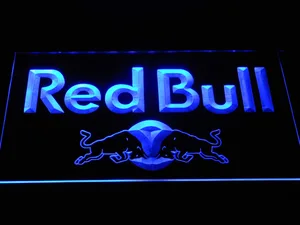 Red Bull Wordmark LED Neon Sign