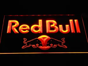Red Bull Wordmark LED Neon Sign