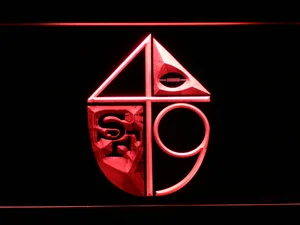 San Francisco 49ers 1965-1972 Logo LED Neon Sign - Legacy Edition