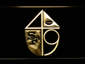 San Francisco 49ers 1965-1972 Logo LED Neon Sign - Legacy Edition