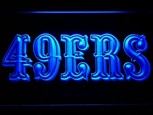 San Francisco 49ers 1972-2004 Logo LED Neon Sign - Legacy Edition