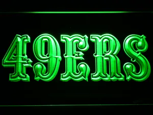 San Francisco 49ers 1972-2004 Logo LED Neon Sign - Legacy Edition