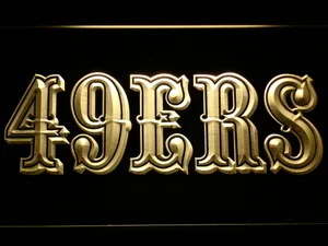San Francisco 49ers 1972-2004 Logo LED Neon Sign - Legacy Edition