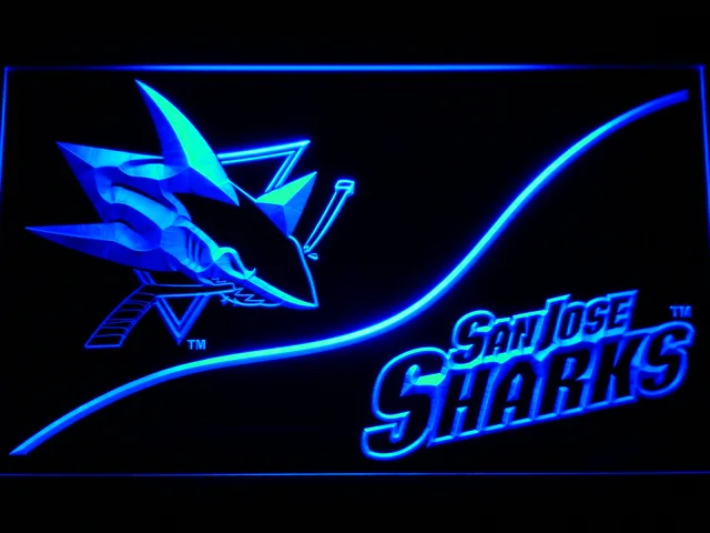 San Jose Sharks Split LED Neon Sign