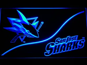 San Jose Sharks Split LED Neon Sign