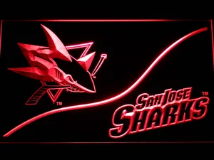 San Jose Sharks Split LED Neon Sign
