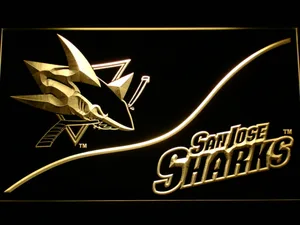 San Jose Sharks Split LED Neon Sign