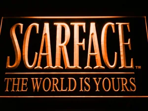 Scarface The World is Yours LED Neon Sign