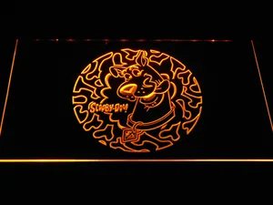 Scooby Doo Circle Pattern LED Neon Sign