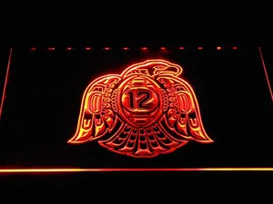 Seattle Seahawks #12 Hawk Emblem LED Neon Sign