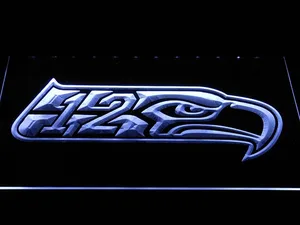 Seattle Seahawks #12 Hawk Head LED Neon Sign