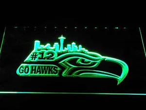 Seattle Seahawks #12 LED Neon Sign