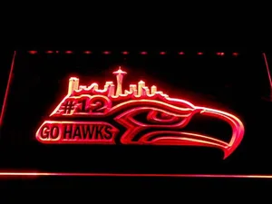 Seattle Seahawks #12 LED Neon Sign