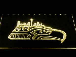Seattle Seahawks #12 LED Neon Sign