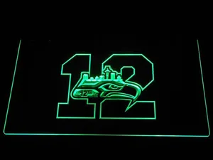 Seattle Seahawks 12th Man LED Neon Sign