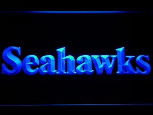 Seattle Seahawks 1976-2001 Text LED Neon Sign - Legacy Edition
