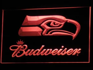 Seattle Seahawks Budweiser LED Neon Sign
