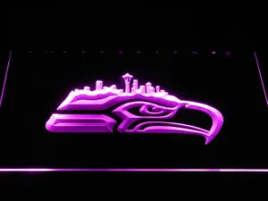 Seattle Seahawks Cityscape LED Neon Sign
