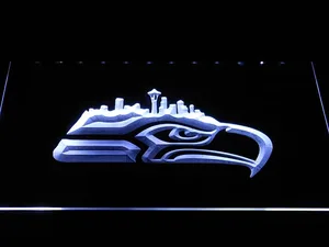 Seattle Seahawks Cityscape LED Neon Sign