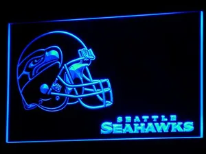 Seattle Seahawks Helmet 2 LED Neon Sign