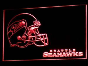 Seattle Seahawks Helmet 2 LED Neon Sign