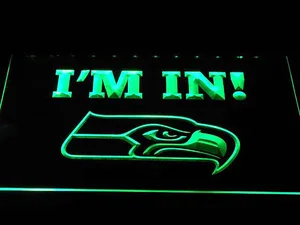 Seattle Seahawks I'm In LED Neon Sign
