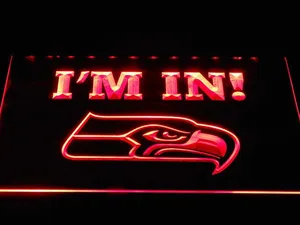 Seattle Seahawks I'm In LED Neon Sign