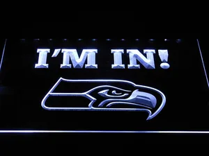 Seattle Seahawks I'm In LED Neon Sign