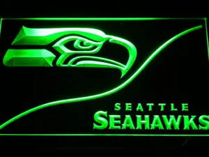 Seattle Seahawks Split LED Neon Sign