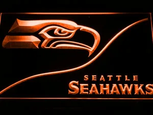 Seattle Seahawks Split LED Neon Sign