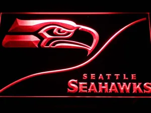 Seattle Seahawks Split LED Neon Sign