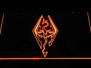 Skyrim Dragon Logo LED Neon Sign