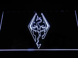 Skyrim Dragon Logo LED Neon Sign