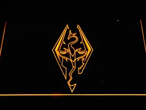 Skyrim Dragon Logo LED Neon Sign